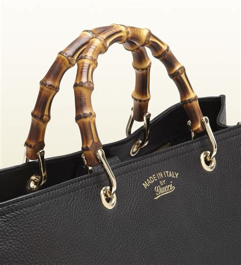 gucci handbag bamboo handles|gucci bamboo handle shopper.